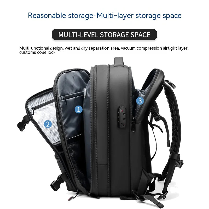 Men's Business Laptop Backpack – Travel-Ready & Spacious