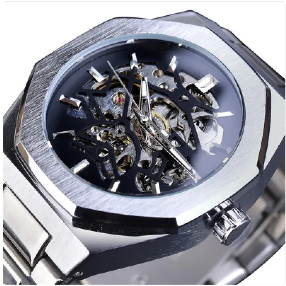 Luxury Skeleton Dial Watch – Automatic, Stylish & Durable