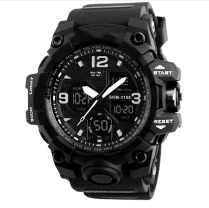 Durable water-resistant watch in black