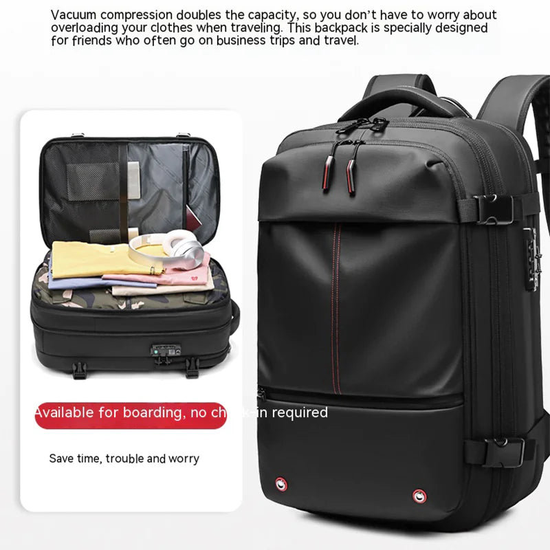 Men's Business Laptop Backpack – Travel-Ready & Spacious