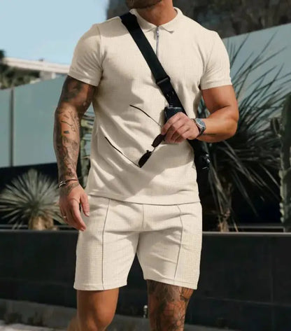 Men's Short Sleeve Shorts Casual Suit – Stylish, Comfortable Summer Wear