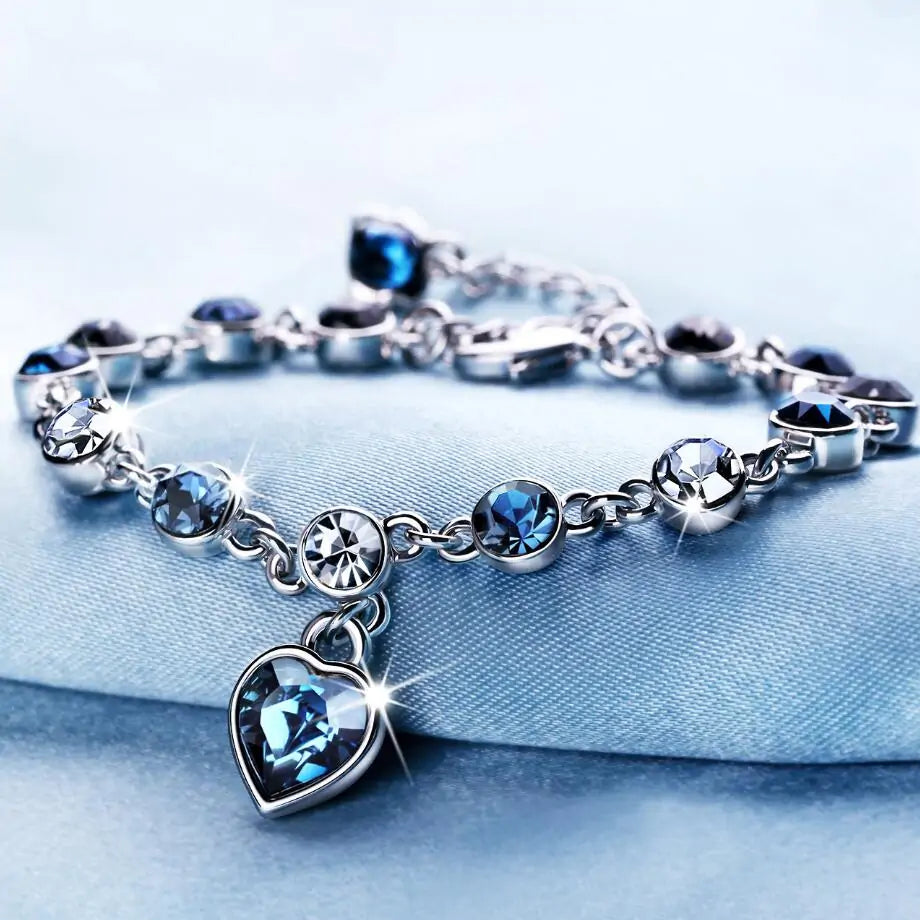 Heart Queen Sapphire Bracelet – A Timeless Symbol of Elegance