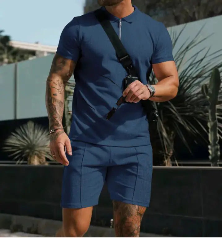 Men's Short Sleeve Shorts Casual Suit – Stylish, Comfortable Summer Wear