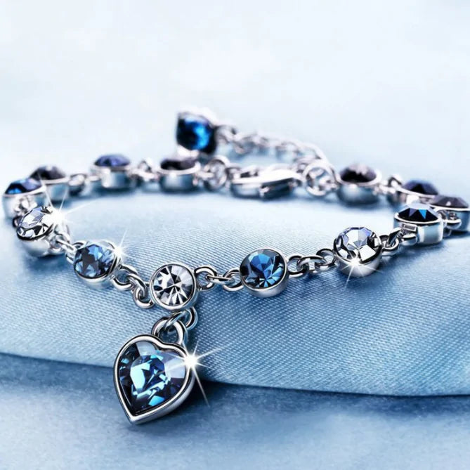 Heart Queen Sapphire Bracelet – A Timeless Symbol of Elegance