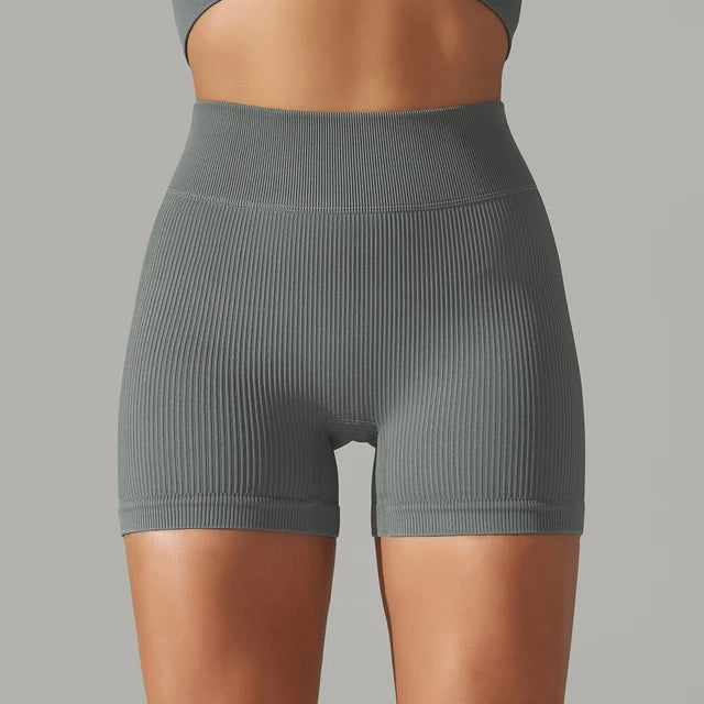 Seamless High Waist Yoga Gym Shorts | Sculpt & Perform