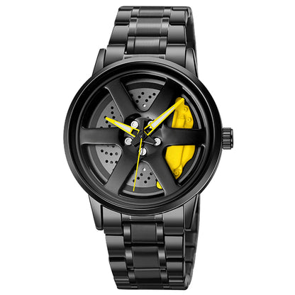 Car Wheel-Inspired Wristwatch – Sleek, Durable, and Automotive-Inspired