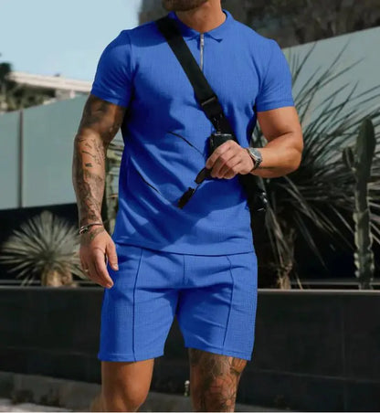 Men's Short Sleeve Shorts Casual Suit – Stylish, Comfortable Summer Wear