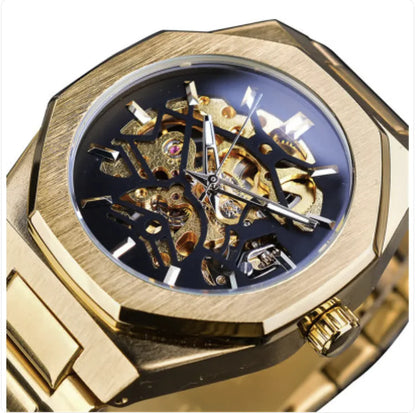 Luxury Skeleton Dial Watch – Automatic, Stylish & Durable