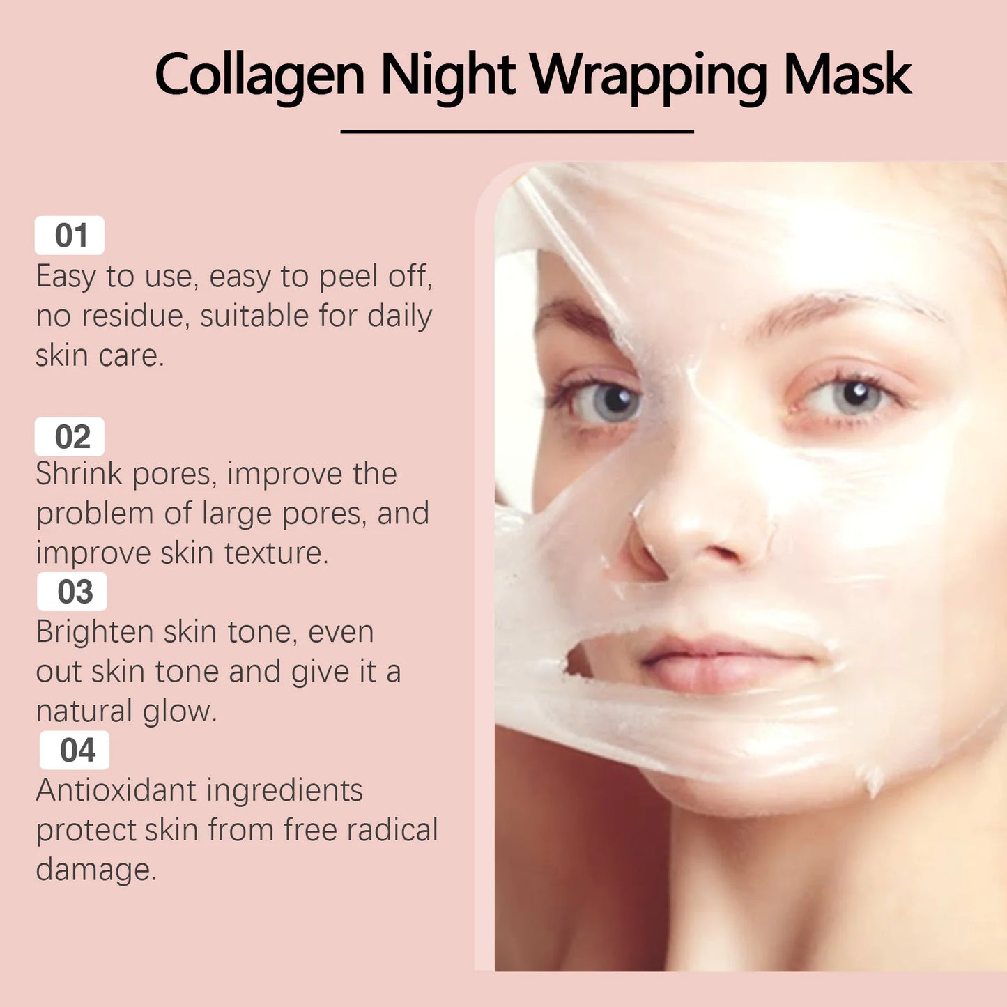 Collagen Peel-Off Facial Mask – Purify, Hydrate & Glow