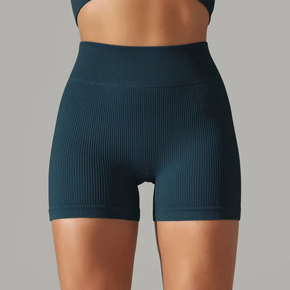 Seamless High Waist Yoga Gym Shorts | Sculpt & Perform